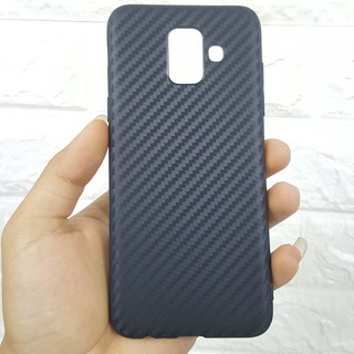 Ốp lưng samsung a6 silicon vân carbon cực đẹp