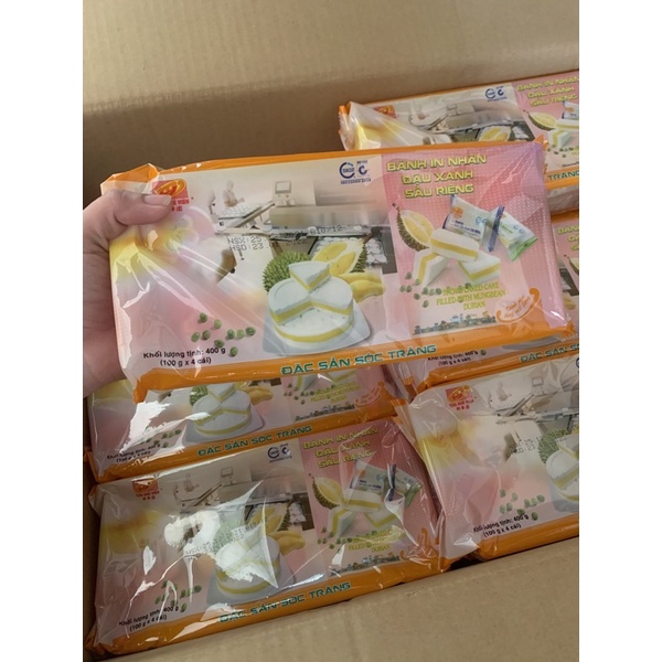 In đậu xanh sầu riêng Tân Huê Viên