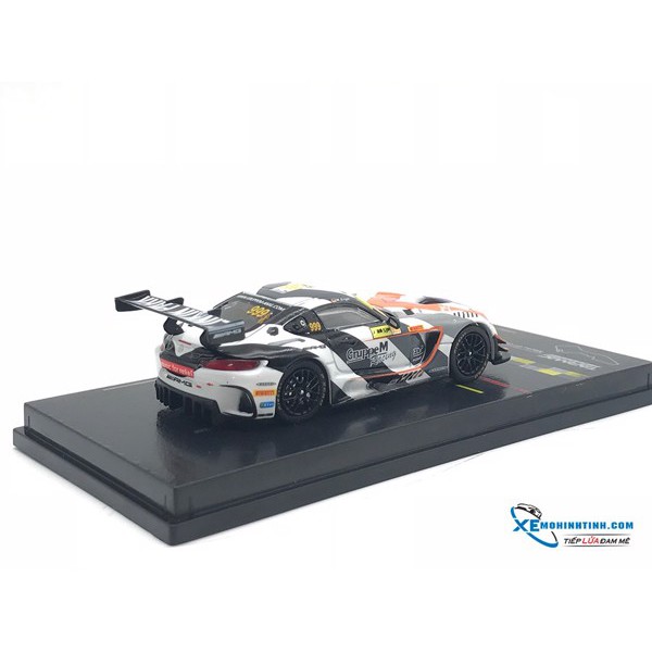 Xe Mô Hình Mercedes -AMG GT3 Macau GT Cup 2017 Maro Engel 1:64 Tarmac Works ( Xám Cam Tím )