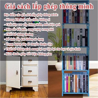 D29 Giá Sách 5 Tầng 4 Ngăn Lắp Ráp - Hàng Loại 1;;;;