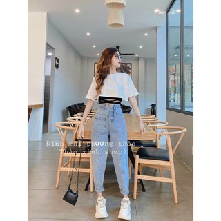 Set áo 2 món croptop phối áo chéo dây eo