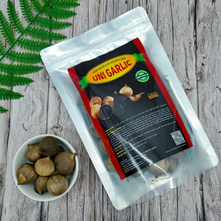 500g Tỏi đen Uni Garlic - Tỏi đen cô đơn ăn cực ngon được lên men tự nhiên 100% trong 60 ngày