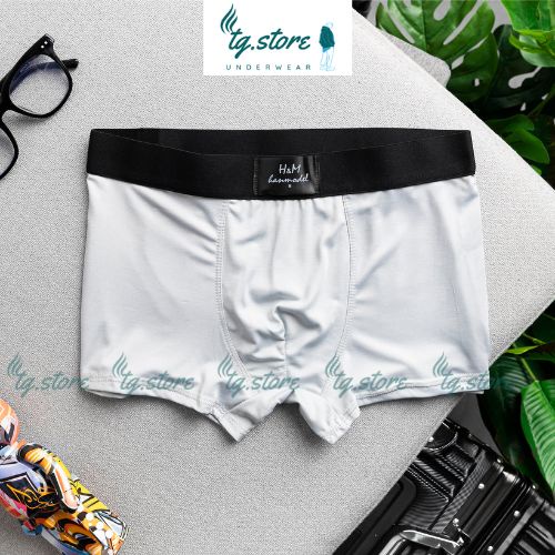 Quần Lót Nam Boxer Cao Cấp Hàng Xuất Xịn Combo 4 Cái H&amp;M, Quần Sịp Nam Thun Lạnh Co Dãn 4 Chiều.