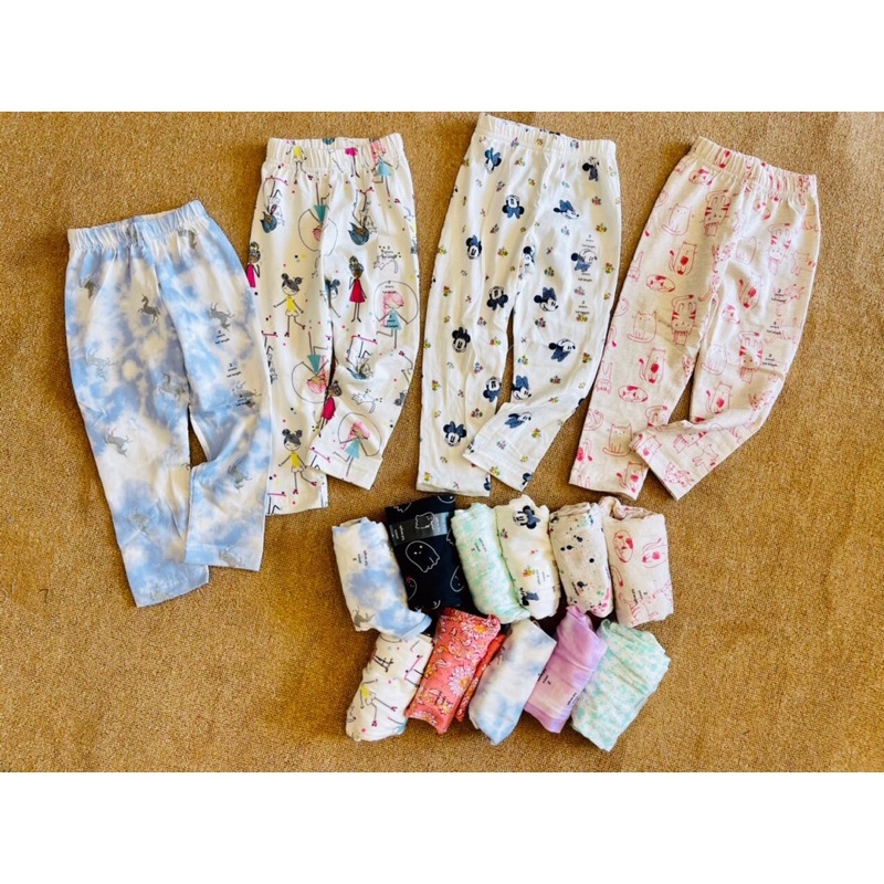 Set quần bé gái 4c legging thu đông dư xịn