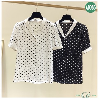 Áo sơ mi chấm bi công sở - A1083