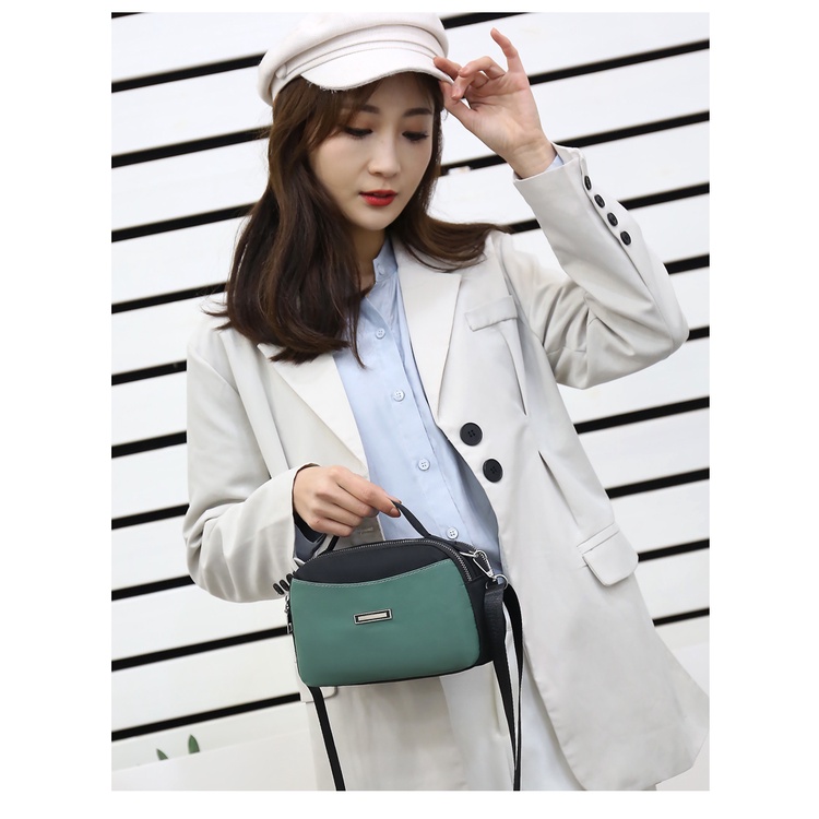 Túi xách nữ Túi đeo chéo Mini màu đen phong cách Hàn Quốc thời trang cho nữ-77