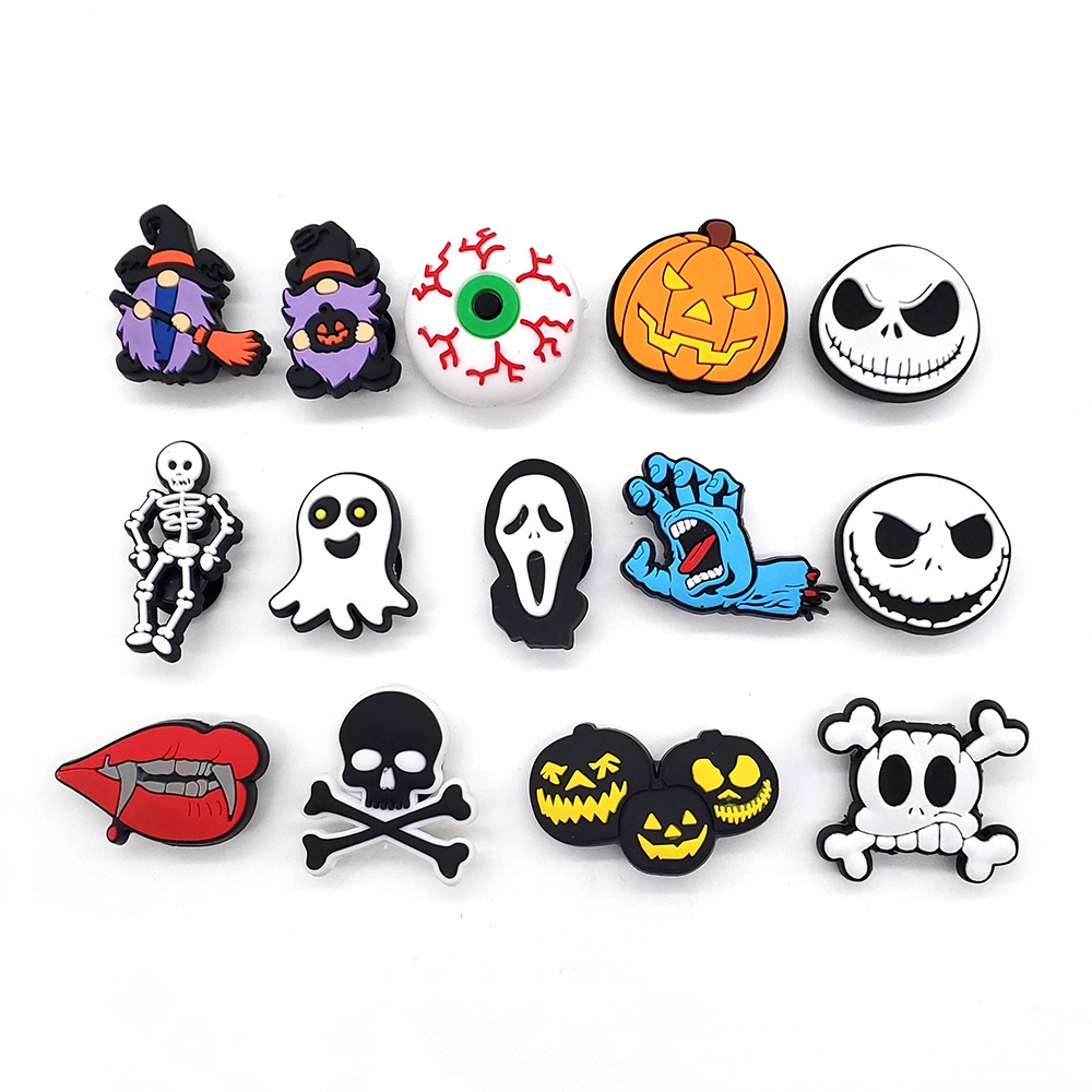 Chủ đề halloween Jibbitz phim hoạt hình thời trang khóa giày crocs DIY  Shoe Charms pvc accessories  Phụ kiện dép Với 1000 Mẫu Lựa Chọn
