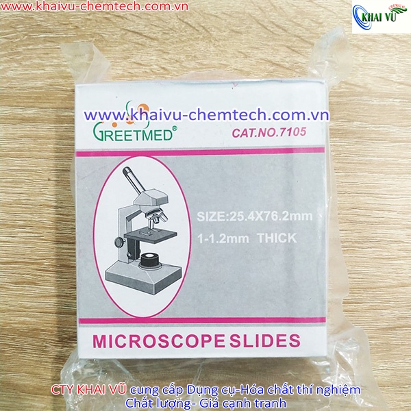 Hộp Lam kính (phiến kính) hiển vi 7102 / 7105 Greetmed