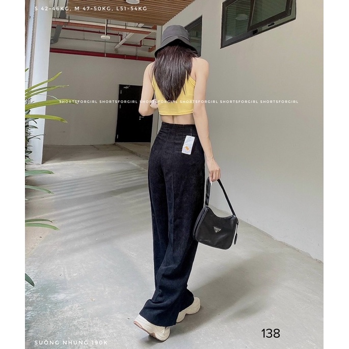 Quần Suông Nhung Dáng Dài