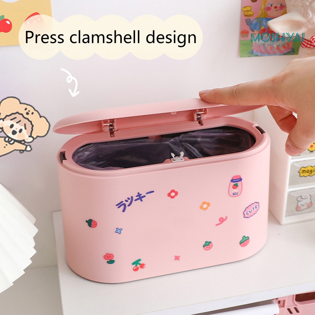 Thùng Rác Để Bàn Bằng PP Sức Chứa Lớn Tiết Kiệm Không Gian