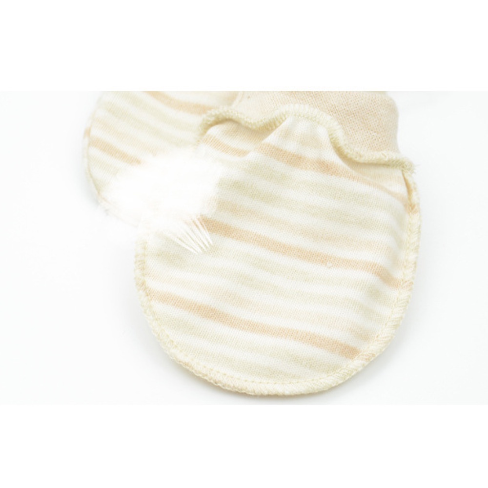[MẪU MỚI] Bao tay cho bé sơ sinh cotton ORGIANIC cao cấp 100% không chất tẩy nhuộm an toàn cho bé có dây buộc