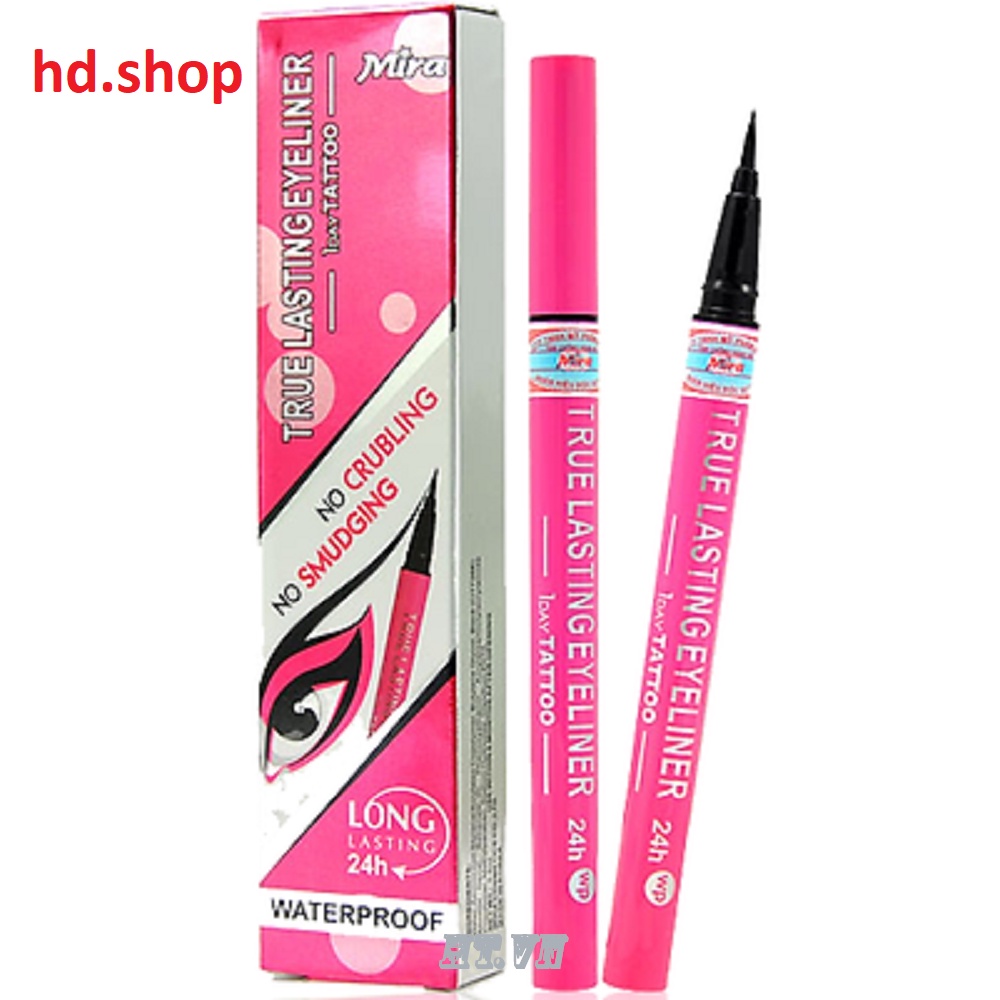 Kẻ Mắt Nước Mực Đen 8Ml Mira True Lasting Eyeliner Không Lem, Không Trôi với hd.shop mợi sản phẩm đều là chính hãng