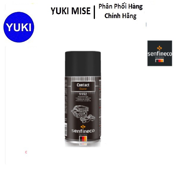 Làm sạch và tẩy dầu mỡ các tiếp điểm điện bị ô nhiễm và ăn mòn SENFINECO 9992 450ml, Contact Cleaner [ YUKI MISE ]