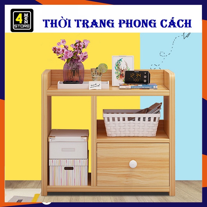 Tủ phòng ngủ, tủ để đầu giường 3 ngăn tiện ích và sang trọng