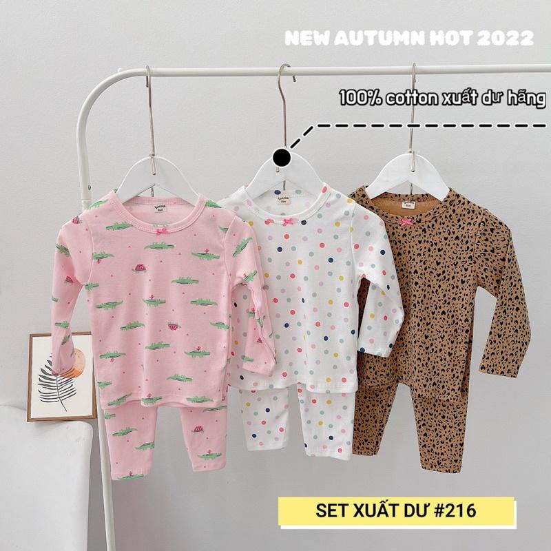 SET 3 BỘ DÀI TAY XUẤT DƯ CHO BÉ GÁI