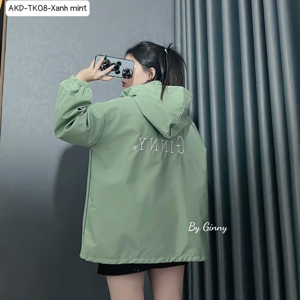 Áo khoác dù nón rời Ginny TK-08 Trendy Chống Nắng By Ginny | GinHouse Shop
