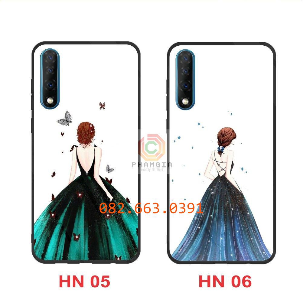 Ốp lưng Vsmart Live ép kính chống bể siêu nét, hình dễ thương