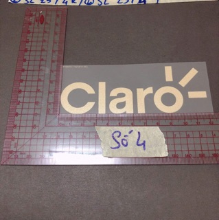 Sticker ủi, hình ủi, patch ủi chữ Claro (Phụ liệu may vá trang trí quần áo may mặc, Handmade, DIY)