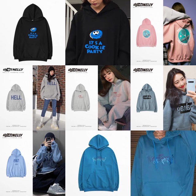 Áo Hoodie nỉ nhung nelly