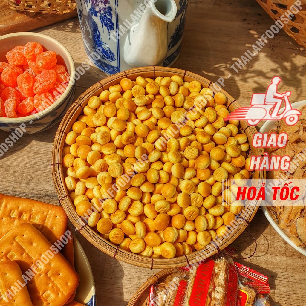 Bánh Hạt Ngọc (Bánh Nút - Bánh Quy Giòn) Lon 250Gram