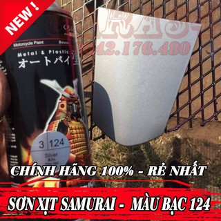 SƠN SAMURAI MÀU BẠC - NỀN BẠC 124 G081