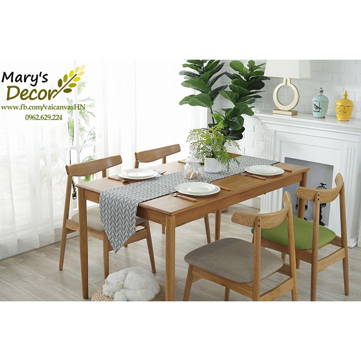 KHĂN RUNNER MARY DECOR - HỌA TIẾT CÂY KR-D09