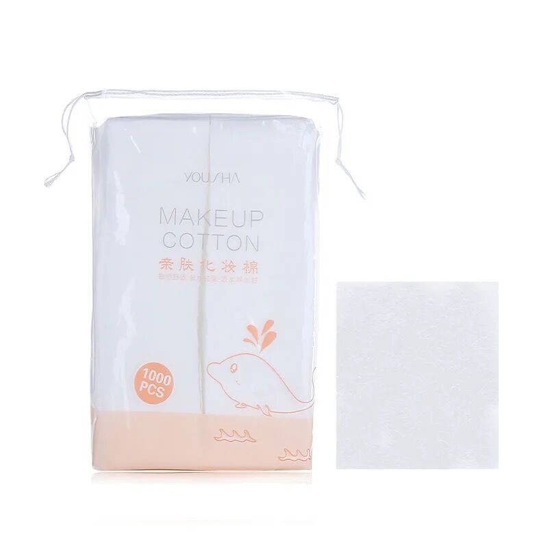 Túi 1000 miếng bông tẩy trang trang điểm rửa mặt chăm sóc làn da loại bỏ lông mi dành cho phái đẹp
