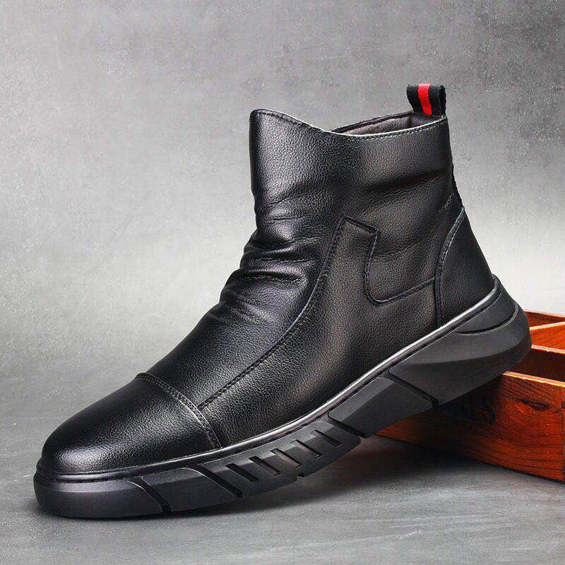 giày nam giày boot nam giày nam cao cổ boots giày cao cổ Chelsea boots Giày Bốt Da Thời Trang Dành Cho Nam
