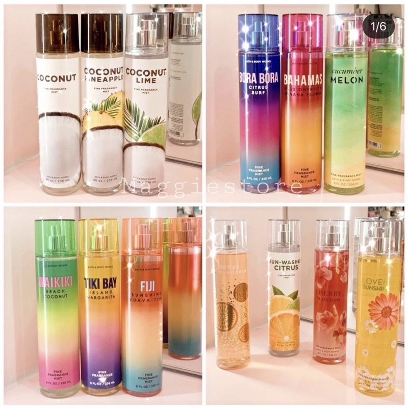 XỊT THƠM TOÀN THÂN BBW BATH &amp; BODY WORKS FRAGRANCE MIST