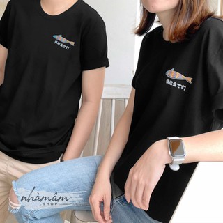 Áo Thun Cặp Đôi cotton 100% (Ảnh Thật) - Mẫu Cá Japan