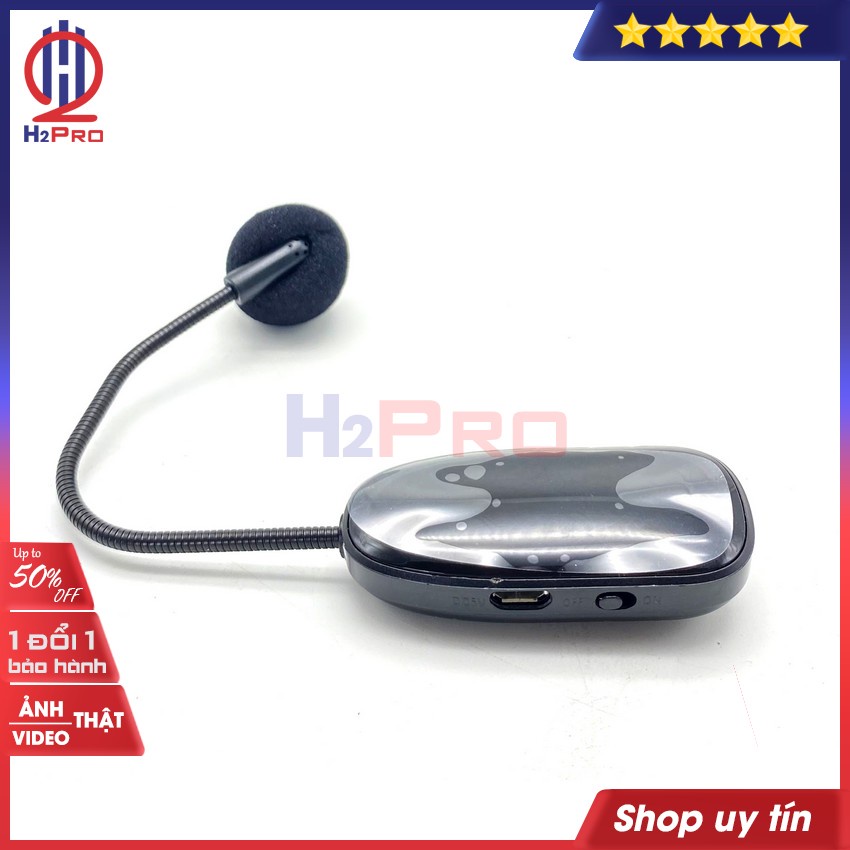 Micro trợ giảng không dây cao cấp Zansong V16 H2pro thu phát 50m-sóng khoẻ-mic rõ (1 chiếc)(Quà:đầu chuyển 3.5mm ra 6ly)