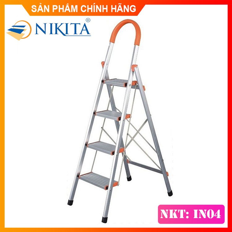 Thang ghế NIKITA IN04 4 bậc - chính hãng - Inox cao cấp