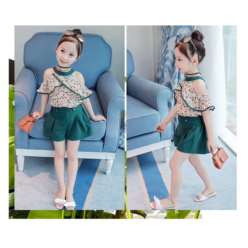 Set áo trễ vai cho bé ( ảnh thật ở cuối )