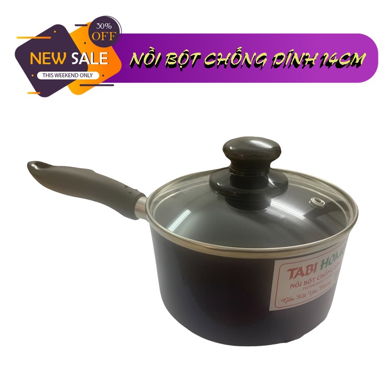 Nồi Quấy Bột 1 Đáy Tabihome, Nồi chống dính size 14cm