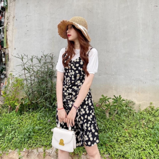 BÁN SỈ SET YẾM HOA CÚC MIX ÁO TAY BỒNG