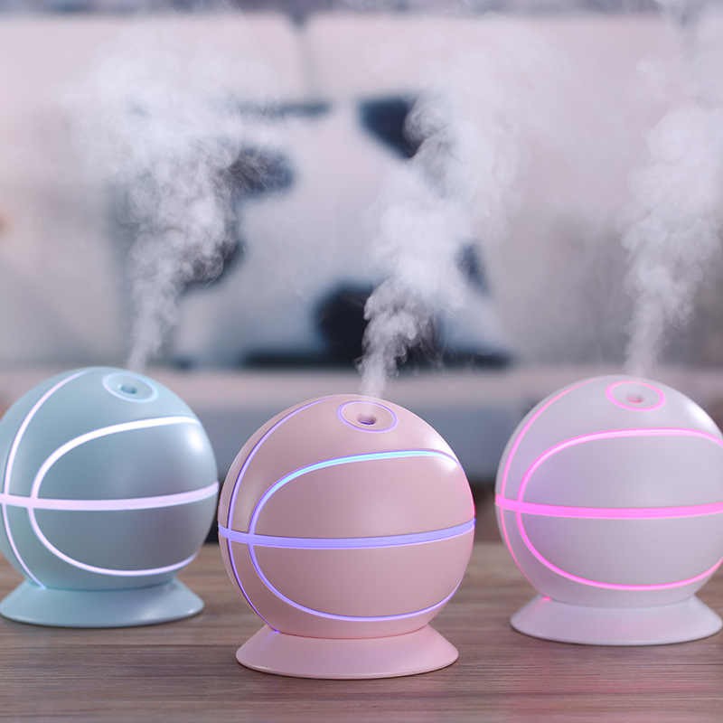 Máy phun sương tạo ấm mini để bàn hình bóng rổ