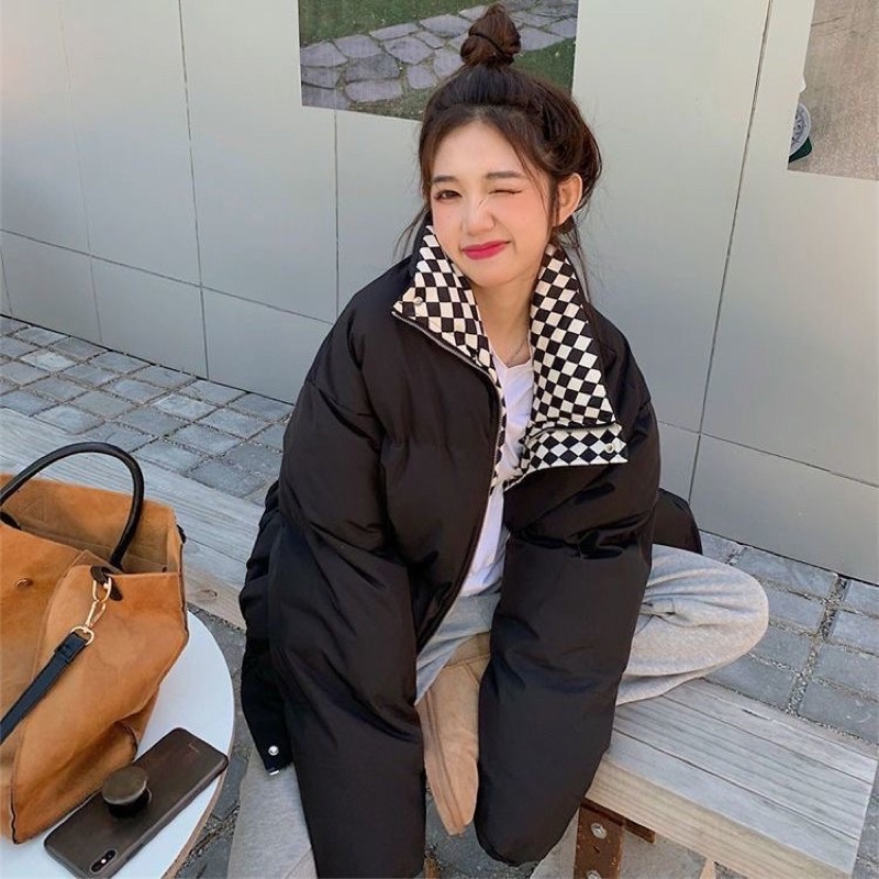 Áo Phao béo mix caro ulzzang