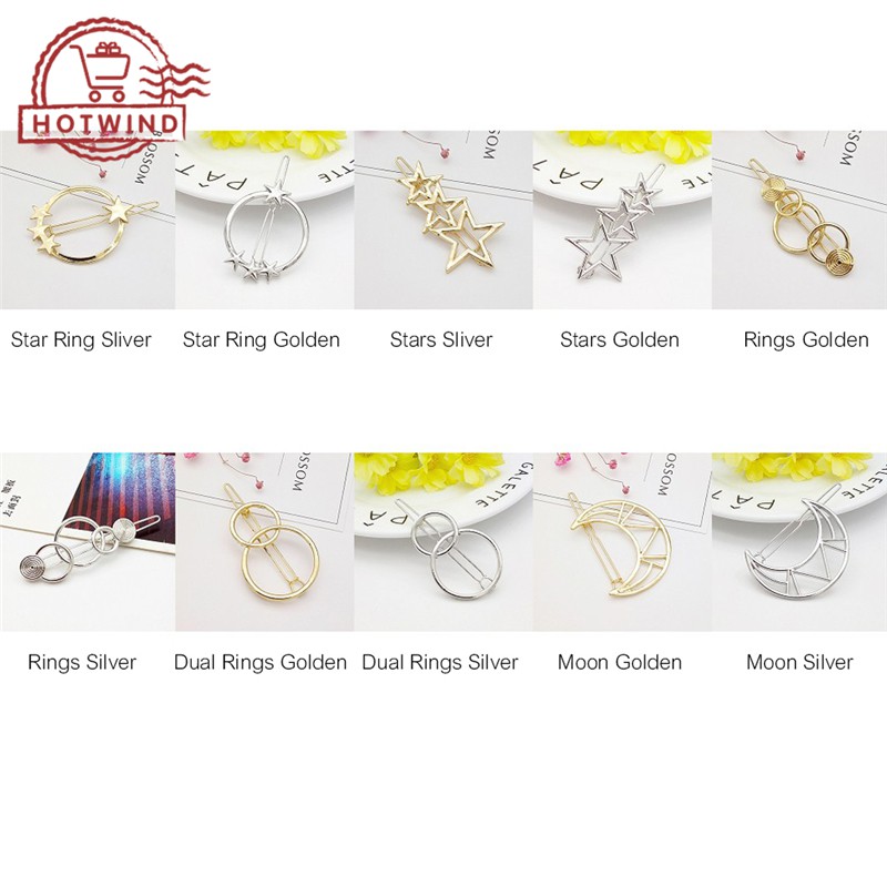 Kẹp tóc kiểu dáng mặt trăng đơn giản phong cách Hàn Quốc cho nữ