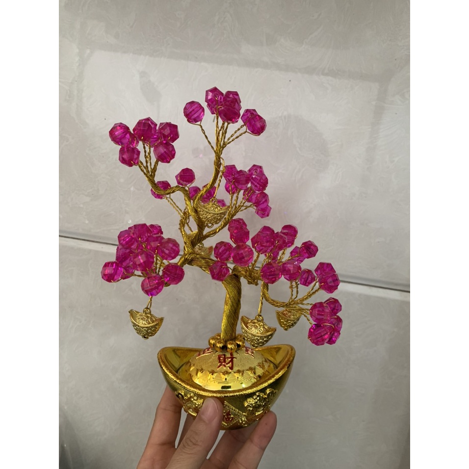Chậu để thần tài bằng ĐÁ cao 18cm