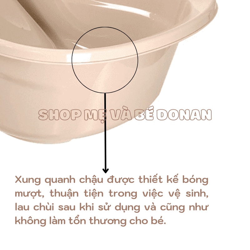 Chậu Tắm Ếch Cho Bé Việt Nhật Kèm Bệ Tựa Lưng Cho Bé Shop 🥑Mẹ Và Bé Donan🥑 Thau Tắm Cho Bé Sơ Sinh