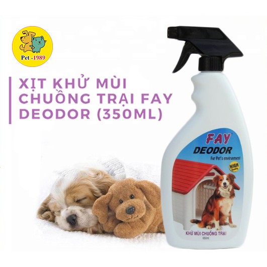 Xịt Khử Mùi Chuồng Trại vệ sinh chuồng trại Fay Deodor 350ml - 650ml Pet-1989