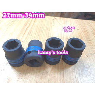 Đầu tuýp đen ngắn 1/2 27-34mm kingtony model 4535m