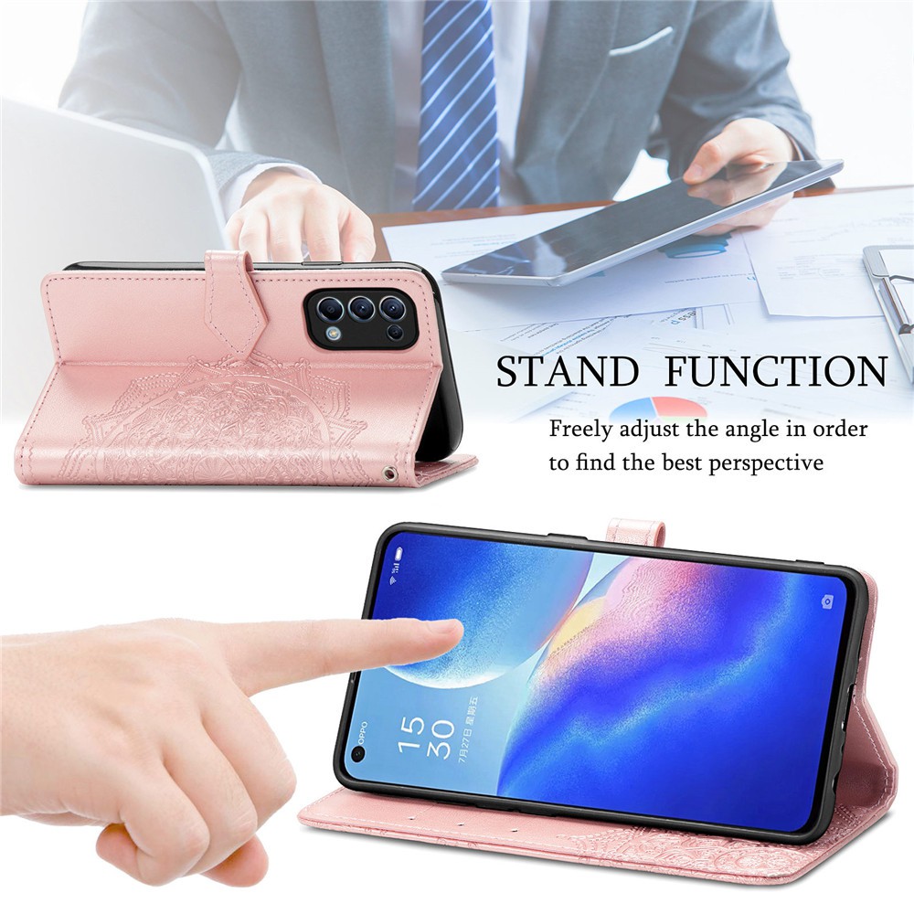 Ốp lưng điện thoại dạng ví da PU lật dành cho OPPO Reno4 Pro 4G 5G Reno5 Reno 5 Pro Casing
