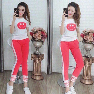 Set bộ ngủ quần dài mặt cười