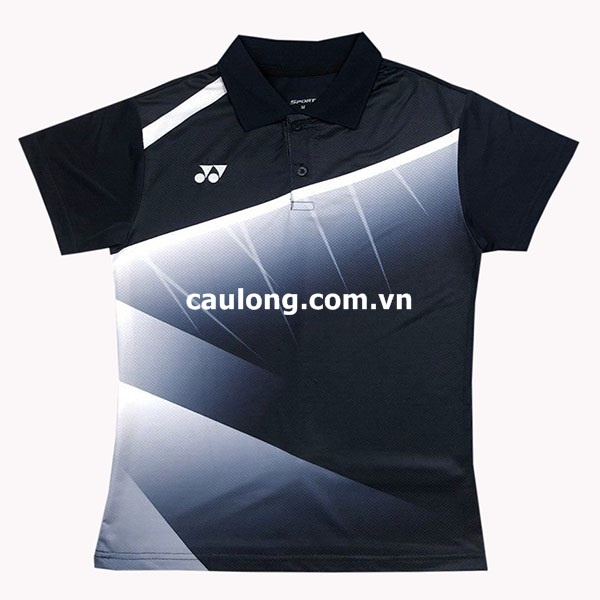 Áo Cầu Lông Nam Nữ Cổ Bâu Yonex 7977 Xanh Đen