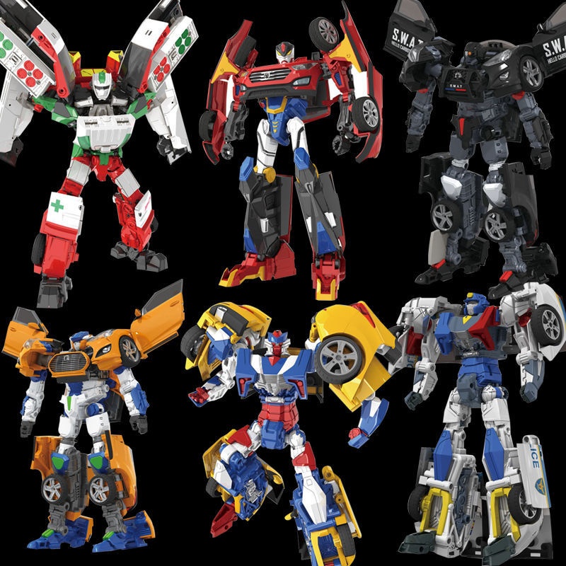 ∈Chính hãng Kabao Car God Deformation Car Robot King Kong Ace Driver Abao Kabao Trọn bộ Đồ chơi trẻ em của Egg God