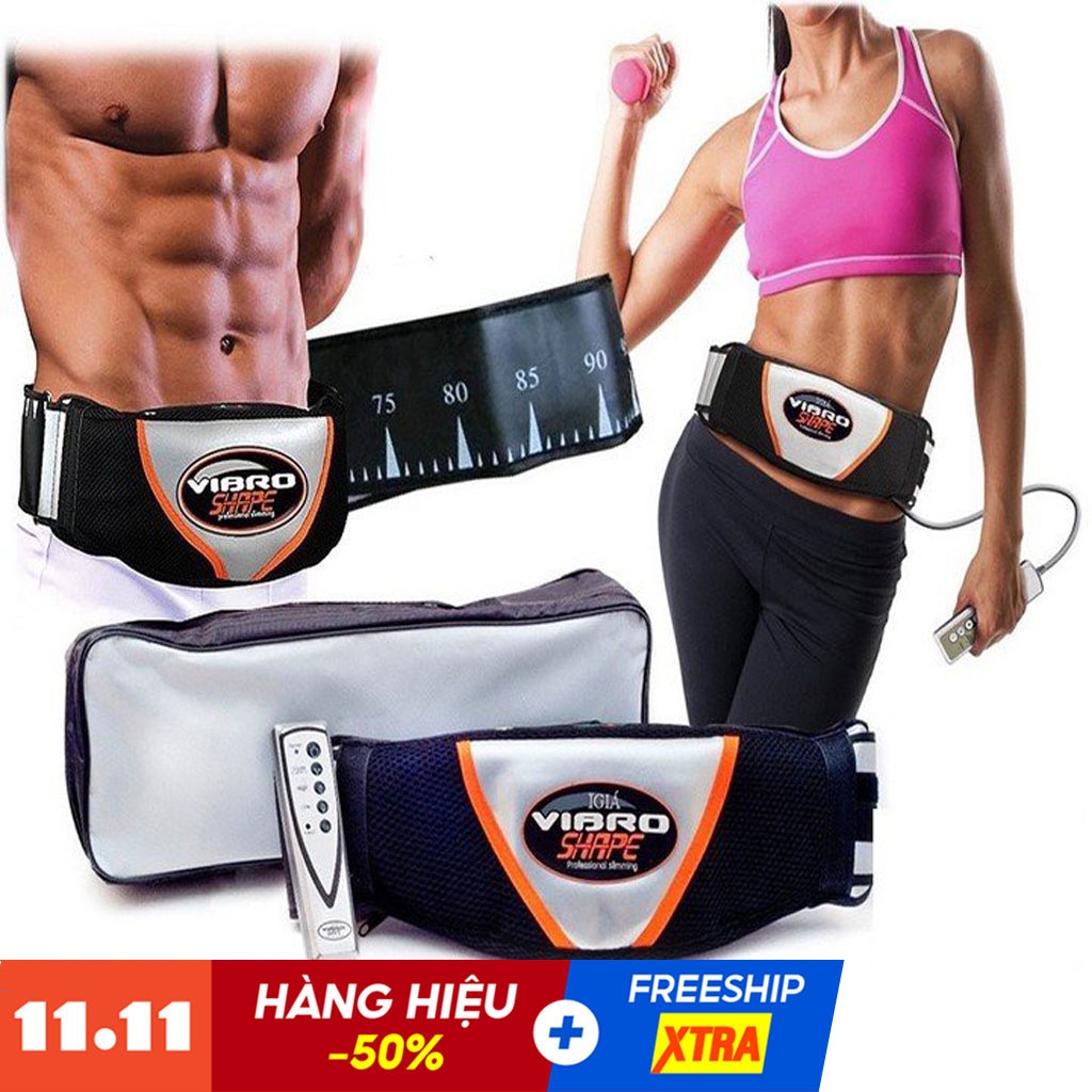 [Mã 11FMCGSALE1 giảm 10% đơn 250K] Đai Massage Rung Nóng Giảm Mỡ Bụng Và Toàn Thân Hiệu Quả