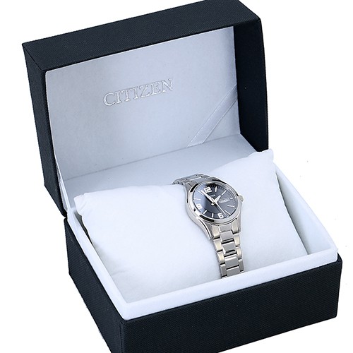 Đồng Hồ Nữ Citizen Dây Thép Không Gỉ EQ0591-56E - Mặt Đen