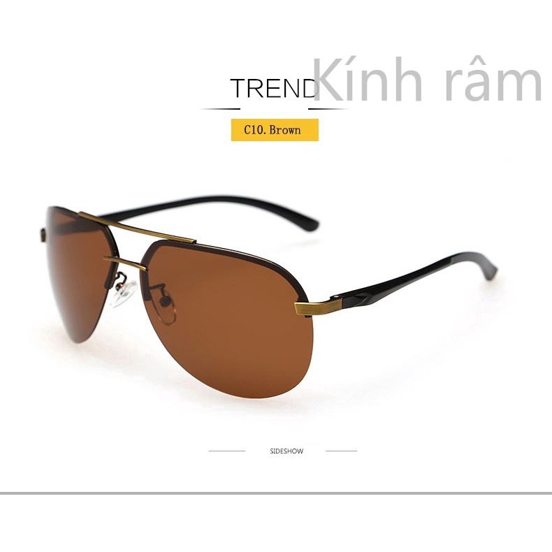 Kính mát thời trang gọng chất liệu nhôm