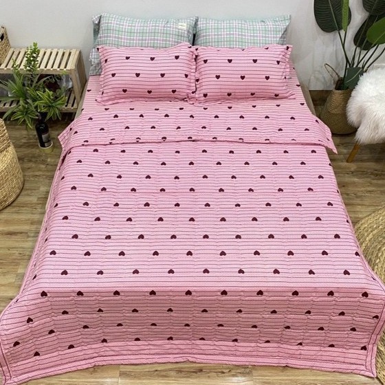 [ Giá Hủy Diệt ] - Bộ Ga Chun Kèm 2 Vỏ Gối Cotton Poly - Nhiều Mẫu lựa Chọn